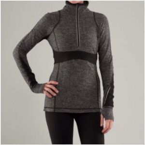 Lululemon Athletica Charcoal and Black Turtleneck